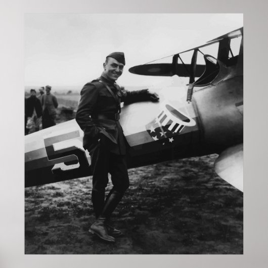 Kapitein Rickenbacker Poster (Voorkant)