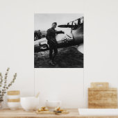 Kapitein Rickenbacker Poster (Keuken)