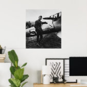 Kapitein Rickenbacker Poster (Thuiskantoor)