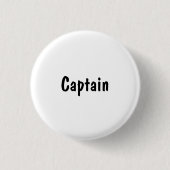Kapitein Ronde Button 3,2 Cm (Voorkant)