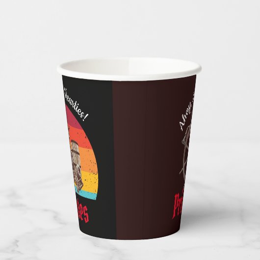 Kapitein Rum Party Pirates Papieren Bekers (Links)