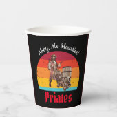 Kapitein Rum Party Pirates Papieren Bekers (Voorkant)