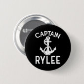 Kapitein Rylee Anker Boot Jachten Schip Ronde Button 5,7 Cm (Voorkant /achterkant)