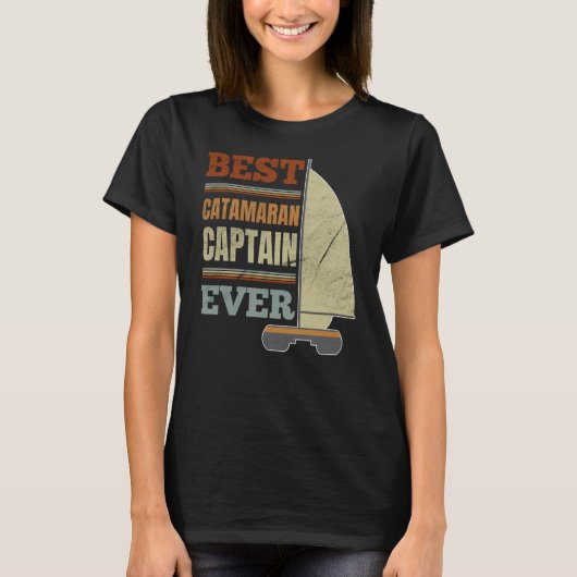 Kapitein Sailor Best Catamaran Ca T-shirt (Voorkant)