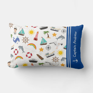 Kapitein Sailor Nautical van Young Boy Kussen