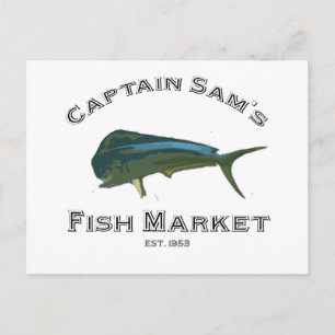 Kapitein Sam's vismarkt Post Card Briefkaart