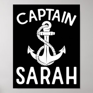 Kapitein Sarah Anker Boot Jacht Zeilen Schip Poster