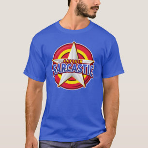 Kapitein Sarcastic Super Hero Style T-Shirt