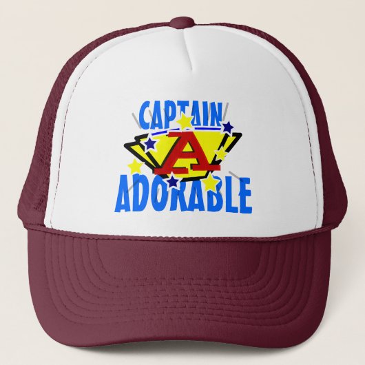 Kapitein Schattige Funny Trucker Pet (Voorkant)