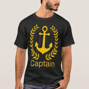 Kapitein : scheepsanker t-shirt
