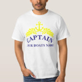 Kapitein schip anker t-shirt (Voorkant)