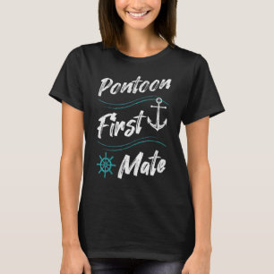 Kapitein schipper varen zomer vakantie ponton spar t-shirt