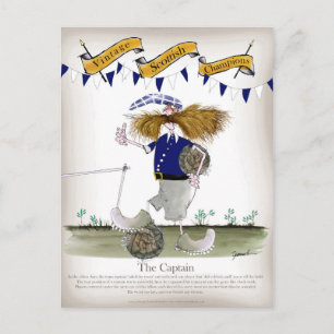 kapitein schotse football briefkaart