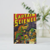 Kapitein Science Briefkaart (Staand voorkant)