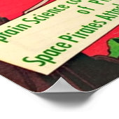 Kapitein Science komische boekomslag Poster (Hoek)