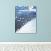 Kapitein Scott Antarctica's eerste Aeronaut. 4e Canvas Afdruk (Insitu (Houten vloer))