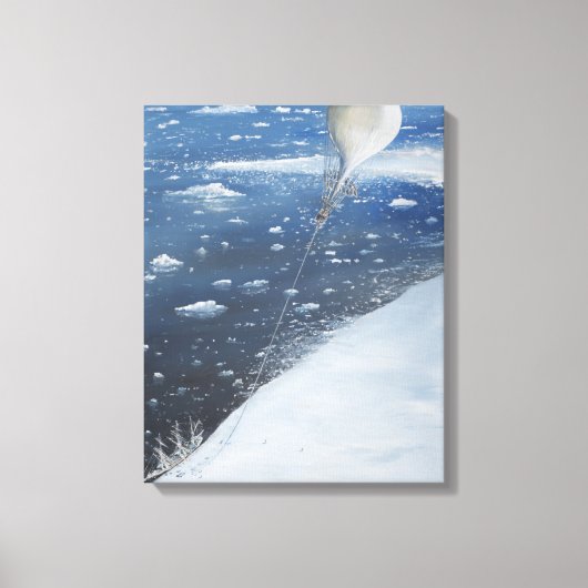 Kapitein Scott Antarctica's eerste Aeronaut. 4e Canvas Afdruk (Voorkant)