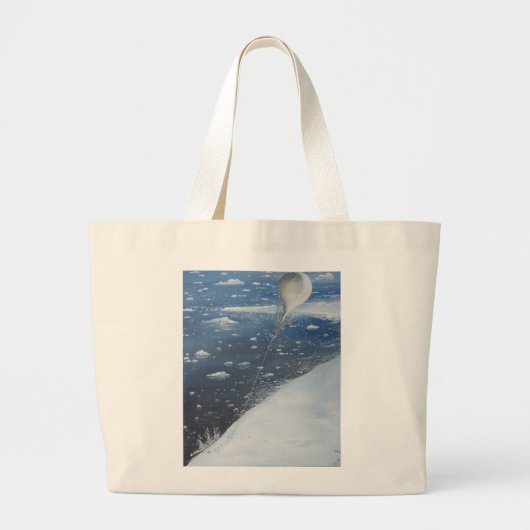 Kapitein Scott Antarctica's eerste Aeronaut. 4e Grote Tote Bag (Voorkant)