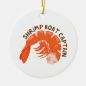 Kapitein Shrimp Boat Keramisch Ornament (Voorkant)