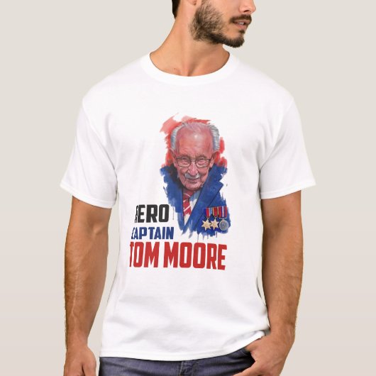 Kapitein Sir Tom Moore T-shirt (Voorkant)
