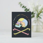 Kapitein Skull Mnemonic Briefkaart (Staand voorkant)