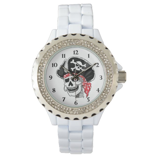 Kapitein Skull Pirate Horloge (Voorkant)