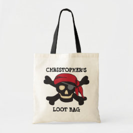Kapitein Skull Pirate Loot Trick or treat Bag Tote Bag