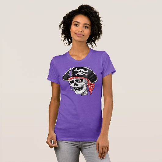 Kapitein Skull Pirate T-shirt (Voorkant volledig)