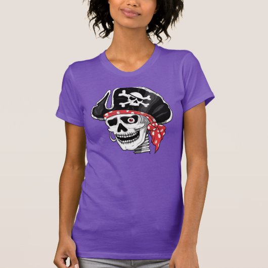 Kapitein Skull Pirate T-shirt (Voorkant)