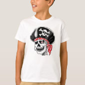 Kapitein Skull Pirate T-shirt (Voorkant)