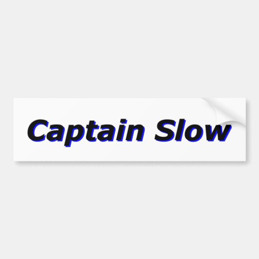 Kapitein Sloom Bumpersticker (Voorkant)