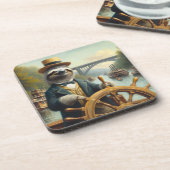 Kapitein Sloth Riverboat Bier Onderzetter (Linkerzijde)