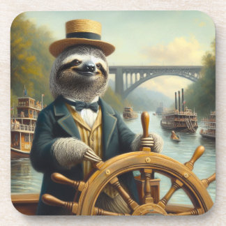 Kapitein Sloth Riverboat Bier Onderzetter