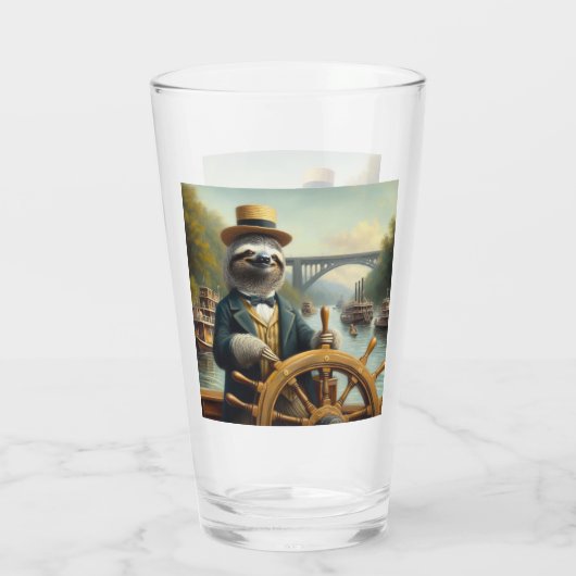 Kapitein Sloth Riverboat Glas (Achterkant)