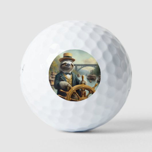 Kapitein Sloth Riverboat Golfballen (Voorkant)