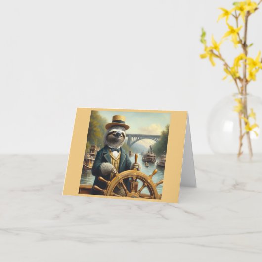 Kapitein Sloth Riverboat Kaart (Gele Bloem)