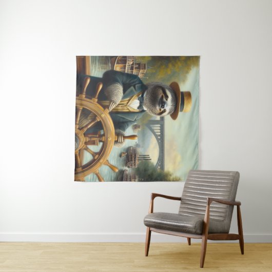 Kapitein Sloth Riverboat Wandkleed (In Situ (horizontaal))