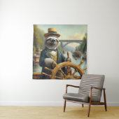 Kapitein Sloth Riverboat Wandkleed (In situ)