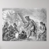 Kapitein Smith gered door Pocahontas Poster (Voorkant)