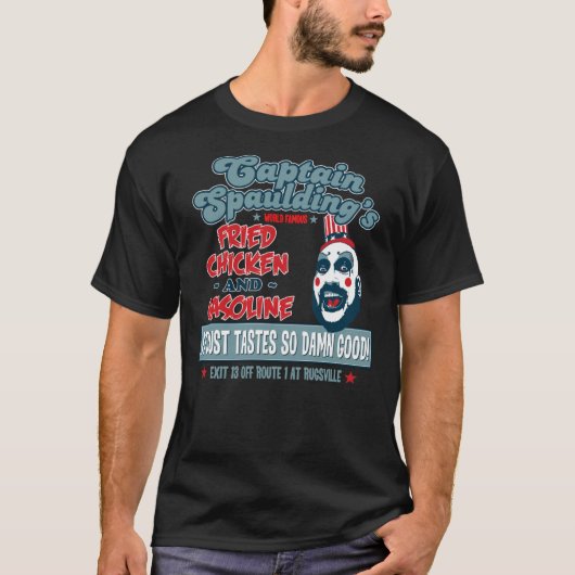 Kapitein Spaulding Devils verwerpt Friend Chicken  T-shirt (Voorkant)