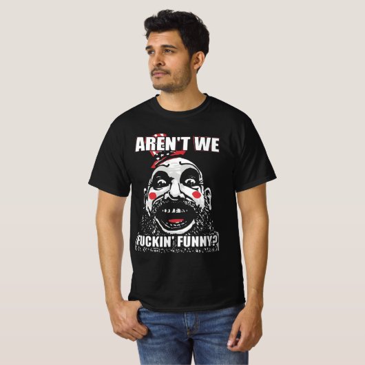 Kapitein Spaulding f*king grappig T-shirt (Voorkant volledig)