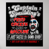 Kapitein Spaulding Fried Chicken Gasoline Poster (Voorkant)