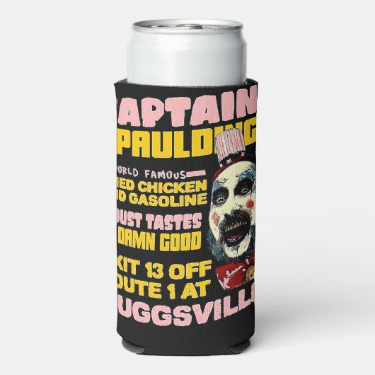 Kapitein Spaulding Fried Chicken, horror Seltzer Blikjeskoeler (Seltzer Achterkant)