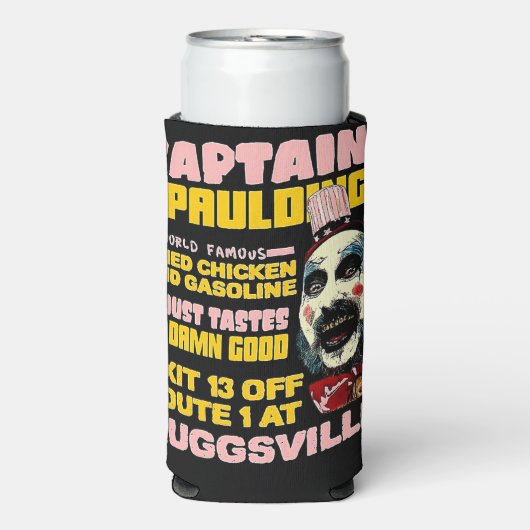 Kapitein Spaulding Fried Chicken, horror Seltzer Blikjeskoeler (Seltzer Voorkant)