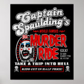 Kapitein Spaulding Murder Ride Poster (Voorkant)