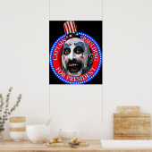 Kapitein Spaulding voor President Sid Haig Poster (Keuken)