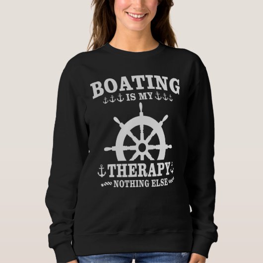 Kapitein Sportboot Zeilboot Motorboot Trui (Voorkant)