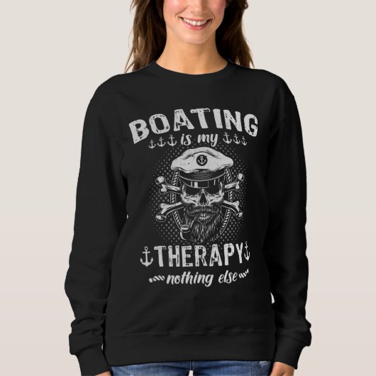 Kapitein Sportboot Zeilen Zeilboot Motorboot Trui (Voorkant)