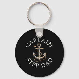 Kapitein Step-dad Boot Zeilen Boating Anch Sleutelhanger