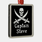 Kapitein Steve Metalen Ornament (Rechts)